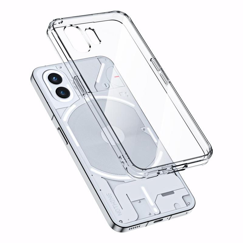 For Nothing Phone (2) HD Transparent TPU+Acrylic Mobile Phone Case Anti-Scratch Cell Phone Shell Cover