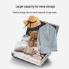 2024 New Multifunctional Luggage: 20-Inch Travel Suitcase & 24-Inch Trolley Case with Lock, Leather Finish, Unisex Design