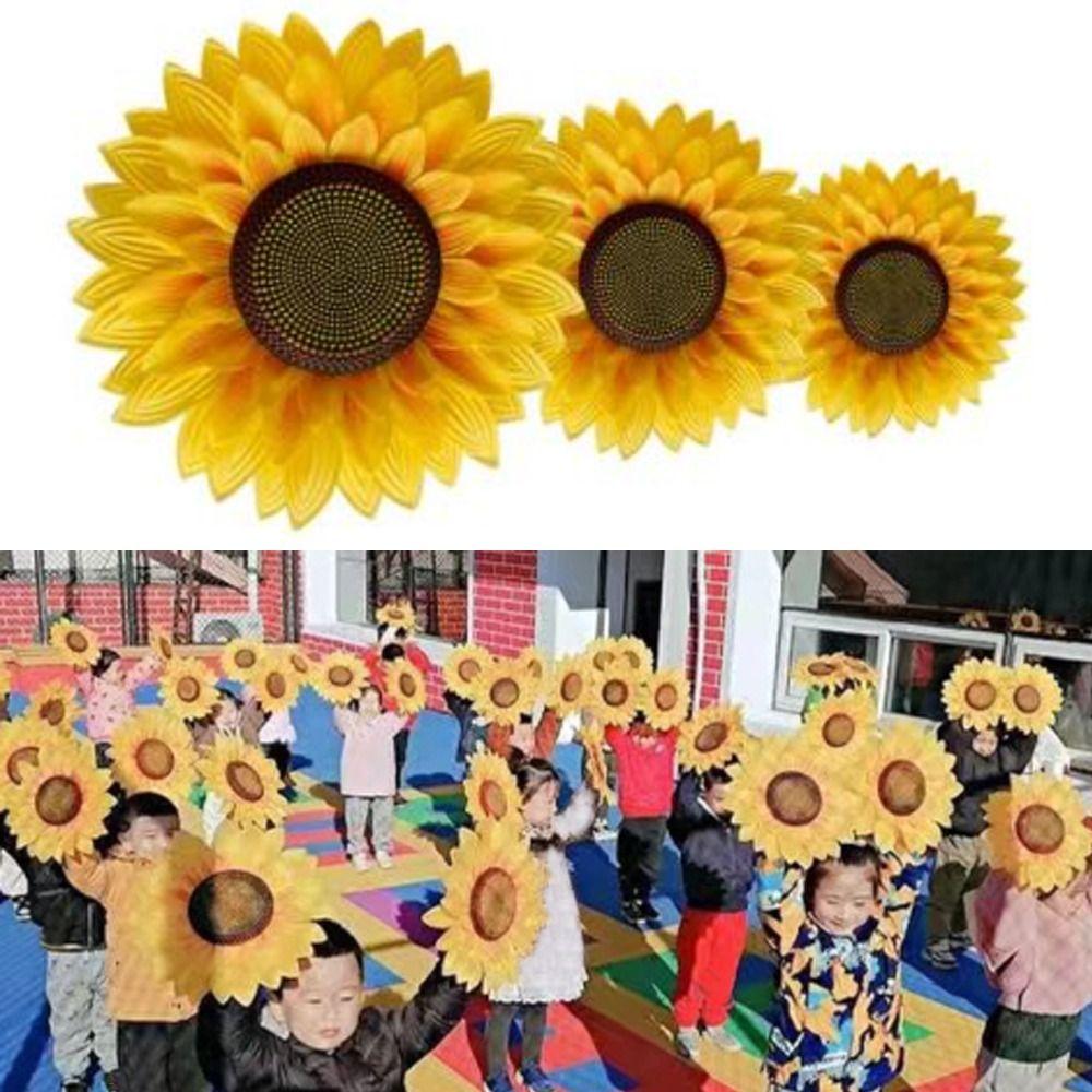 Wiederverwendbare Sonnenblumen-Tanzrequisiten 25cm/32cm Tanzaufführungsrequisiten Bühnenaufführungszubehör