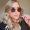 Small Metal Frame Rhombus Sunglasses Women New Fashion Polygonal Vintage Alloy Ladies Sun Glasses Cat Eye Black Gold Shades