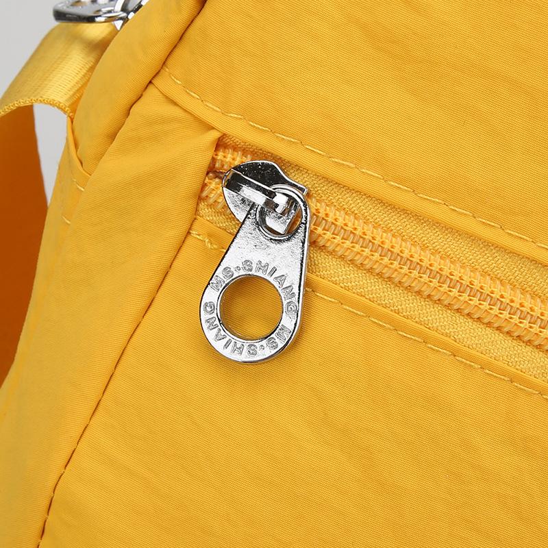 Leichte Nylon-Tasche Damen Umhängetasche Kleine quadratische Tasche Große Kapazität Umhängetasche