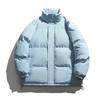 Unisex Puffer Jacket - Autumn/Winter Stand Collar, Cotton, Thick Outerwear for Couples
