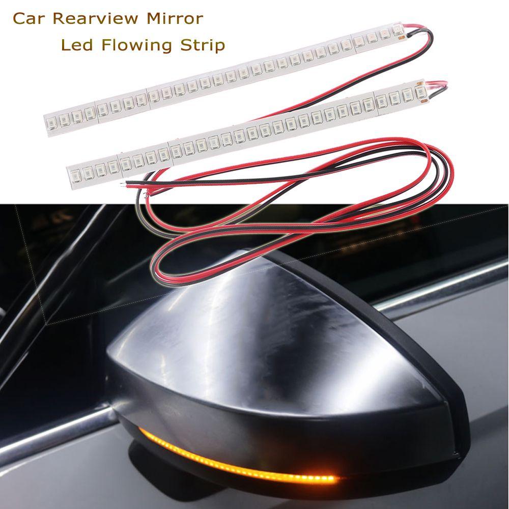 

Гибкий автомобильный индикатор зеркала заднего вида лампа декодированный поток поворотника свет светодиодный стример полоса