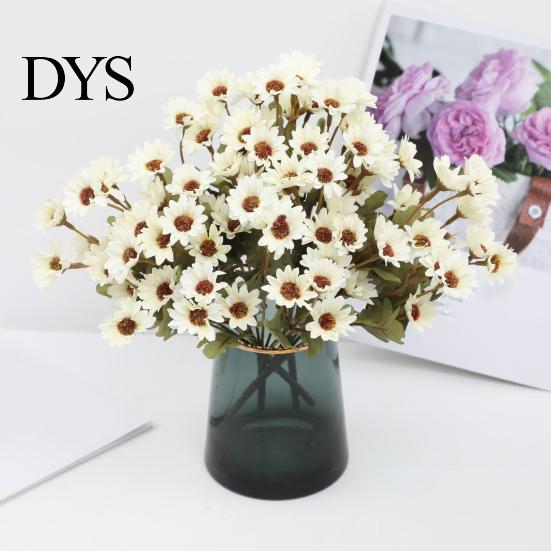 Reusable Artificial Floral Centerpieces Daisy Flowers, Realistic Plastic Arrangements, Faux Flower Bouquet, Lifelike Flowers for Home Decor