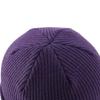 Purple color winter beanie caps manufacturer and supplier custom logo blank custom logo in stock beanies for sale