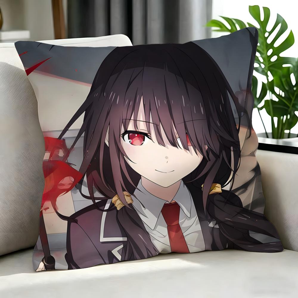Anime Date A Live Cushion Cover Cushion Cover Set 4Pcs 50X50 45X45 40X40 Pillowcase Decorative Sofa Home Decor