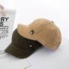Japanese Style Short Brim Baseball Cap Solid Color Peaked Cap Versatile Sun Hat  Outdoor