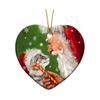 Joyful Acrylic Santa Claus And Cat Decorative Hanging Ornament For Christmas Cheer