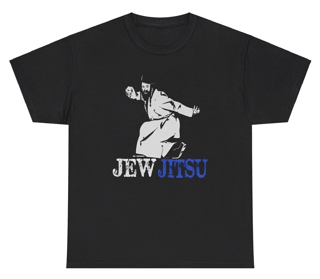 Jew Jitsu T Shirt Funny Jiu Jitsu Pun MMA Martial Arts Meme Weirdcore Humor Tee XXXL