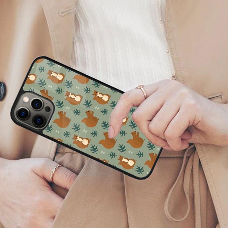 Cartoon Animal Squirrel Magnetic Phone Case For APPLE iPhone 17 Air 16 14 13 12 Pro Max 15 Plus Wireless Charge MagSafe Cover