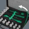 Wera 05003533001 8100 SA 2 Zyklop Speed Catraca 42 Peças 1/4" Conjunto, Métrico,