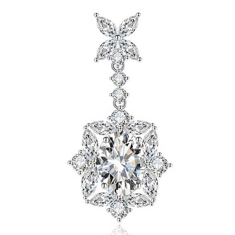 

SACE GEMS классический роскошный циркон женский кулон ожерелье ювелирные изделия свадебный подарок для вечеринки белый