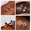2023 High-End 925 Silver Hoop Earrings: Elegant, Minimalist Design for Women