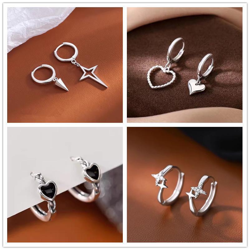 2023 High-End 925 Silver Hoop Earrings: Elegant, Minimalist Design for Women