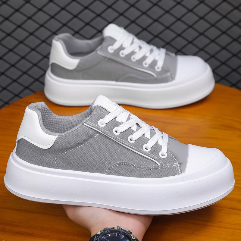 Thick-soled Low-top Board Shoes 22 Summer New Cloth Shoes Breathable and Light Sports and Leisure Shoes Tide