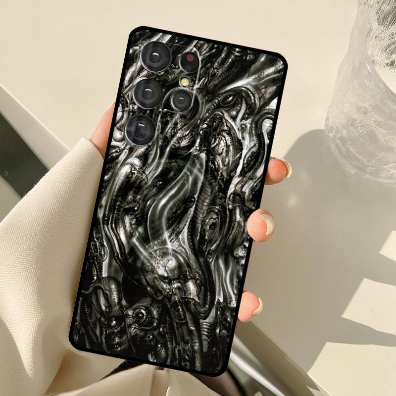 Hr Giger Li II Case For Samsung Galaxy S23 Ultra S21 S22 S24 S25 Ultra S9 S10 Plus S25 FE S20 FE Back Cover