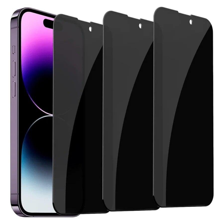Privacy Screen Protectors For IPhone 15 14 13 12 11 Pro Max Privacy Film Tempered Glass For IPhone 12 13 Mini