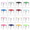 85x85cm Square Tablecloth Washable Polyester Fabric Solid Color Elastic Table Cloth for Wedding Party Dining Banquet Decoration