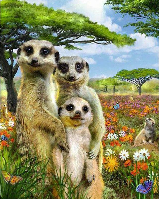 5d Diamond Painting Full Drill Square Cat Deer Animal Diamond Embroidery Flower Tree Landscape Cross Stitch Rhinestones Mosaic Wall Art