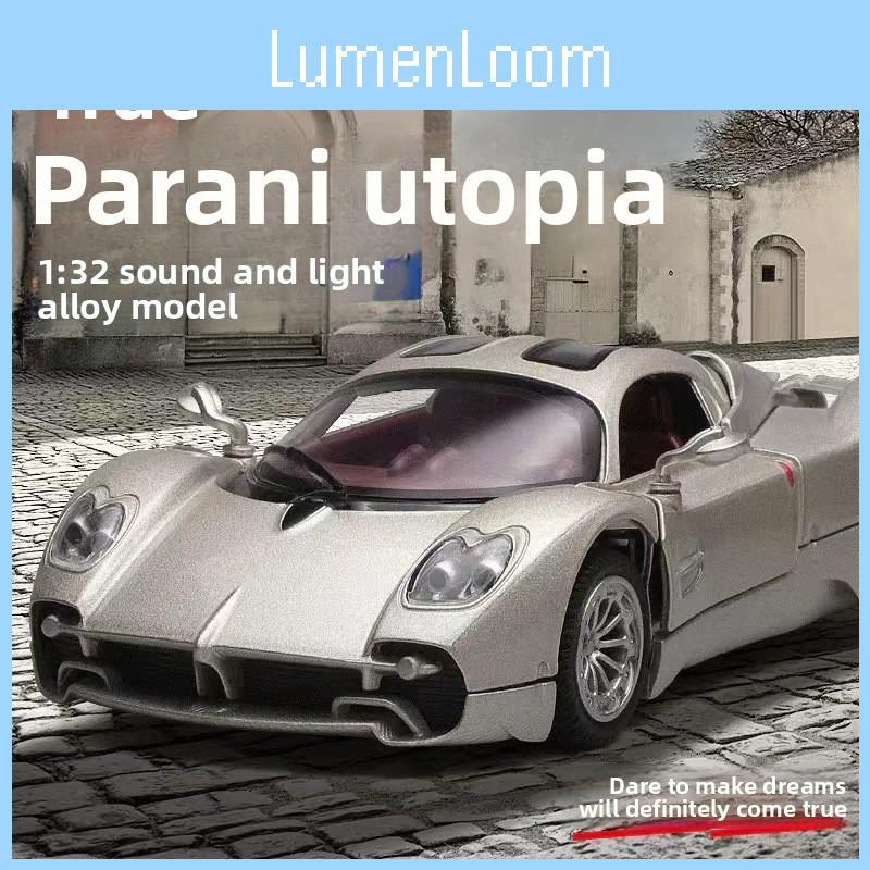 Pagani Utopia Supercar Alloy Model Car With Light Sound Effects For Kids
