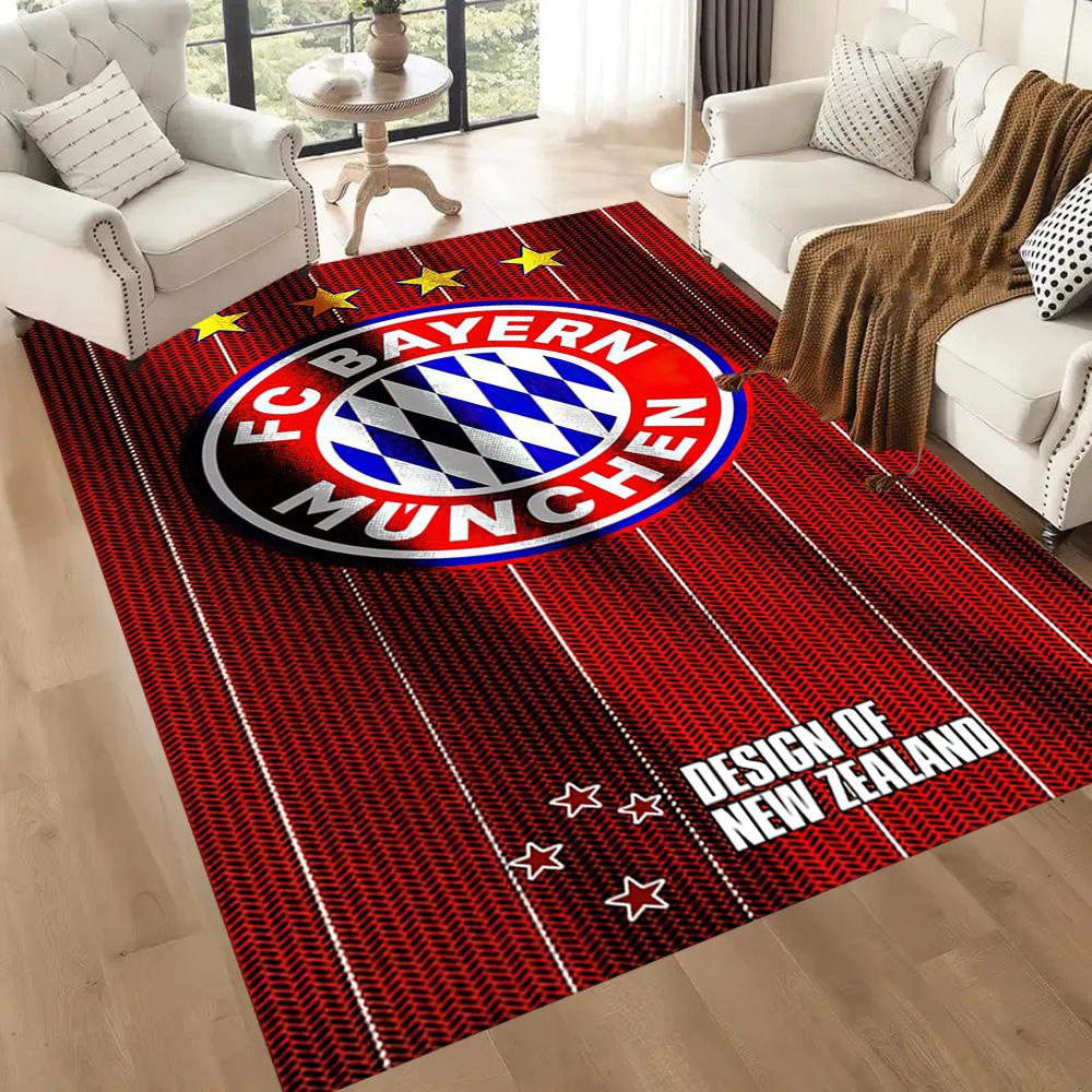 FC Bayern München Fußmatte Geeignet für Eingangsbereich Esszimmer Küche Spielzimmer Rutschfester Teppich Büros dekorieren Am besten für Weihnachten