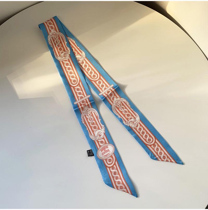2024 Silk Twilly Scarf: Stylish Ribbon for Bag Handles & Hair