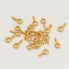 50pcs/lot 14K/18K Gold Plated Silver 8mm 10mm Screw Eye Pins Hooks Pendants Connectors Pins For Necklace Jewelry Accessories