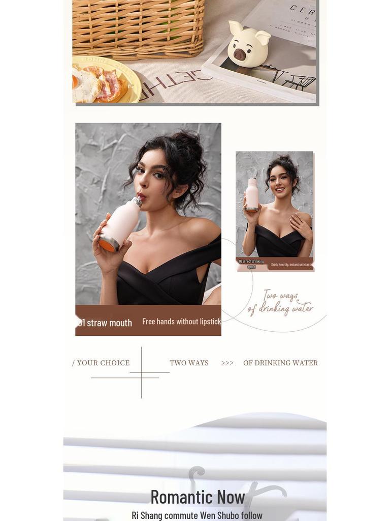 304 Stainless Steel Insulated Water Bottle for Kids – Cute Animal Design, Portable for Outdoor Sports