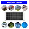 Kit panou solar de 20 wați, 12 volți, panou solar impermeabil cu siliciu policristalin de înaltă eficiență