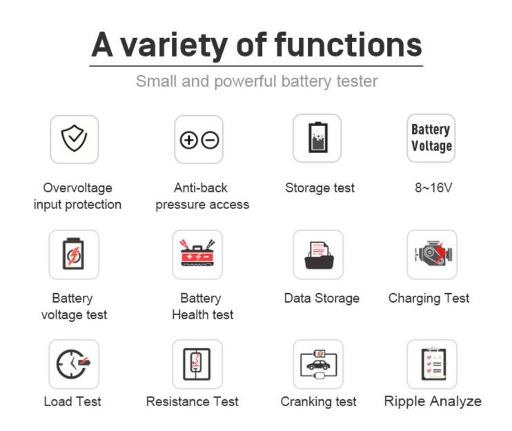 Konnwei KW208 Batteriemessgerät