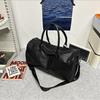 Spring and summer new niche shoulder travel bag large capacity men's and women's tote bag portable pu bag