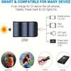 Portable Solar Charger, Solar Panel Charger Suitable for Mobile Phones, with Dual USB Output, Foldable Camping Solar Panel