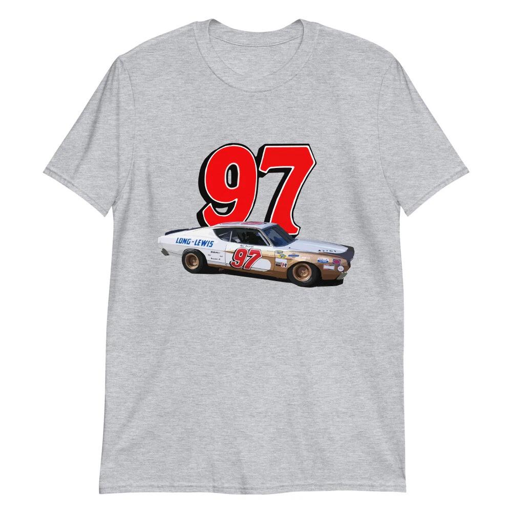Red Farmer #97 1972 Ford Torino Race Car Short-Sleeve Unisex T-Shirt