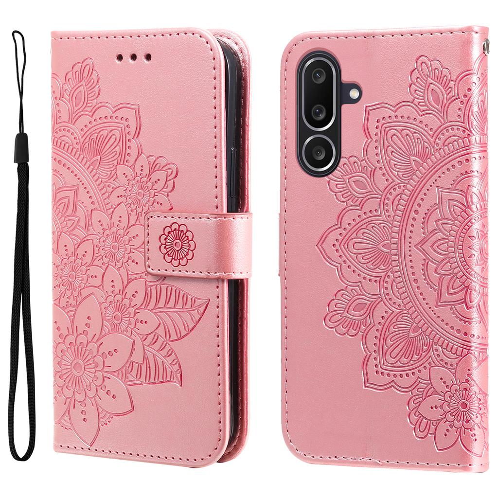 For Samsung Galaxy M56 5G Case Floral Pattern PU Leather Wallet Stand Phone Cover