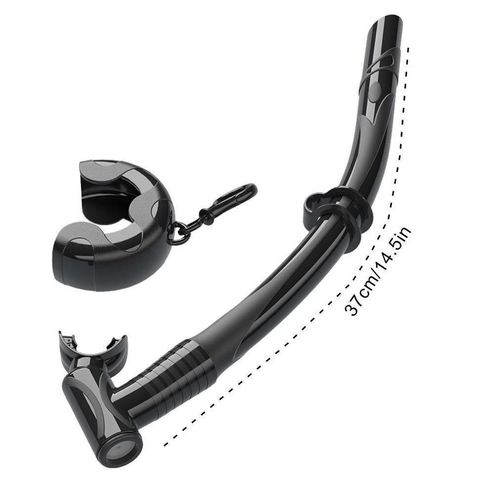 Swimming Breathing Tube Kids Wet Children Scuba Snorkel Tube Flexible Training Equipment Folding Mouthpiece Diving Snorkeling чёрный