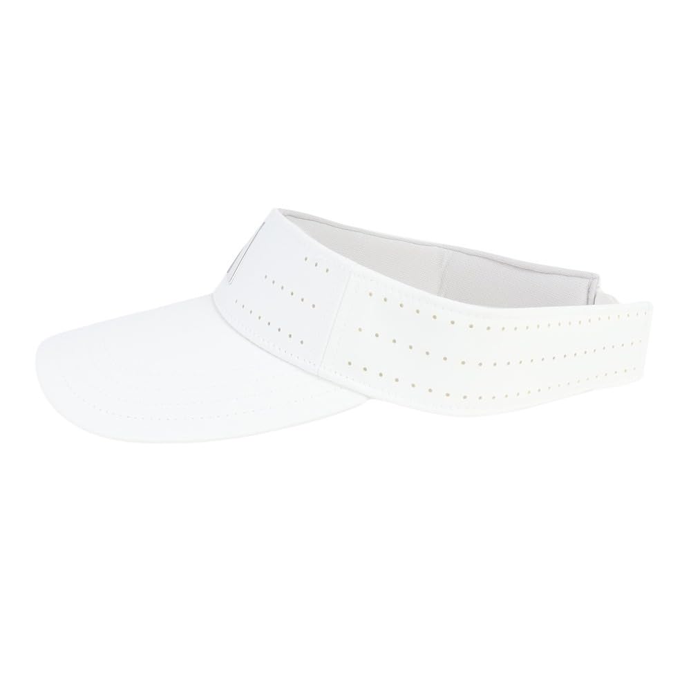 Adidas Golf White Metal Logo Golf Visor Men's