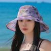 Windproof Rope Thin Bow Sunshade Cap Foldable Sunscreen Basin Hat Women Fisherman Hat  Female