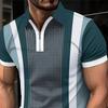 Men's Fashionable and Comfortable Houndstooth Pattern Design Digital Printing Summer Outdoor Wear Europe Popular Polo Shirt
