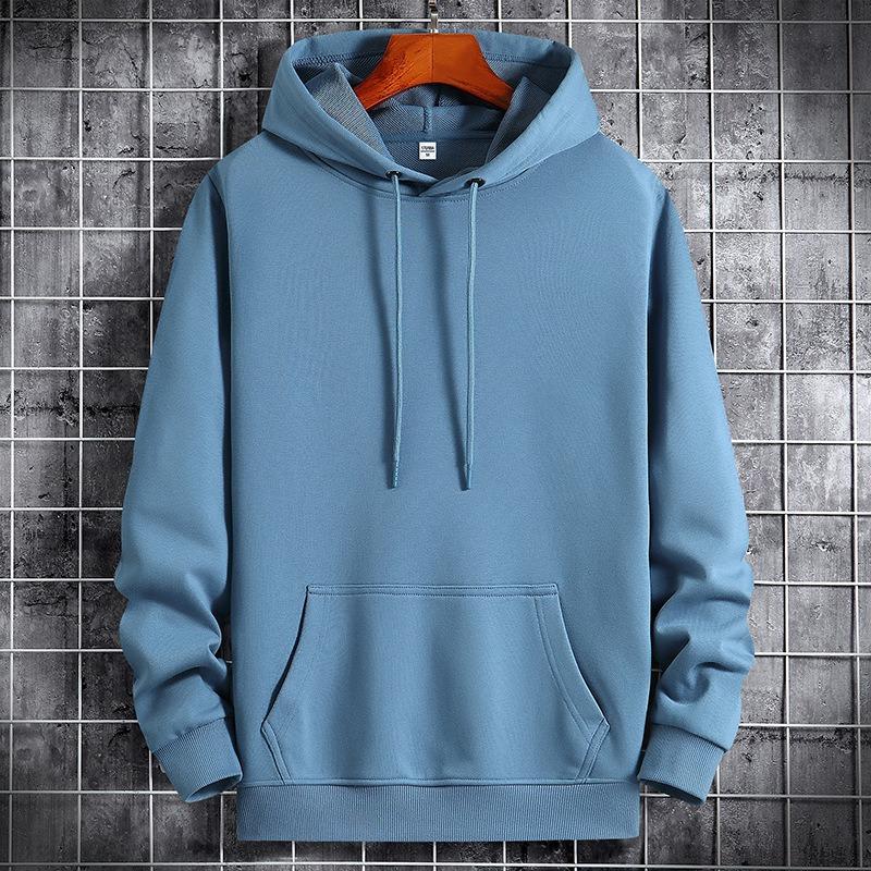 DICIFY Men's Fashion Casual Solid Color Print Autumn Winter Hoodie