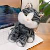Soft Plush Cat Toy Kids Adults - Cuddly Striped Kitten Pillow PP Cotton Filled 22cm Or 28cm Ideal Sleep Companion Home