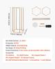 Wedding Flower Stand, 10PCS 60cm Column Flower Stand, Floral Stands with Acrylic Laminate, Hexagonal Cubic Floral Display Rack for Wedding, Party,