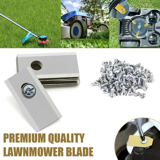 12/30Pcs Stainless Steel Lawnmower Blade for Worx Landroid Heavy Duty Universal Robot Lawn Mower Replacement Blade with Mounting Screws