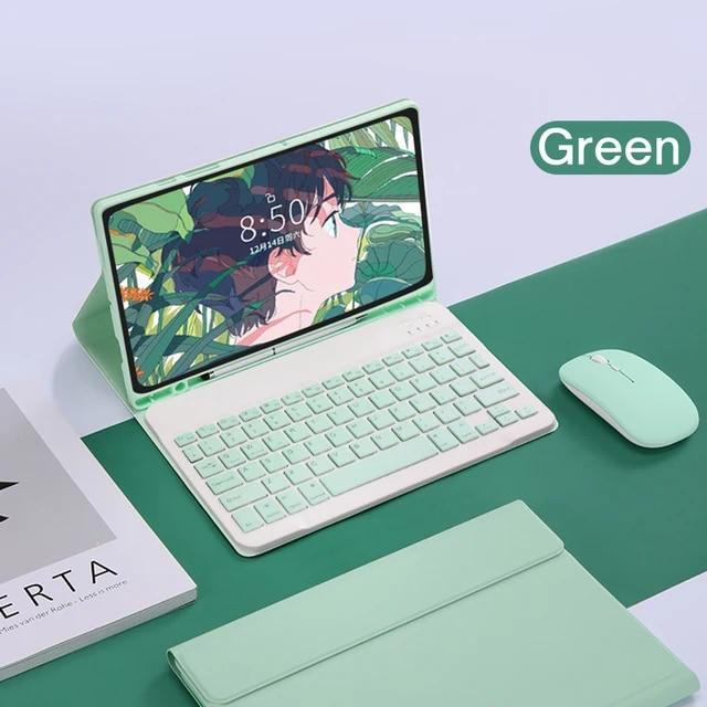 Drahtlose Tastaturhülle für Samsung Galaxy Tab A7 S6 Lite 10,4 Zoll S7 11 Zoll S8 11 Zoll S7 Plus S7 FE S8 Plus 12,4 Zoll A8 10,5 Zoll Tablet-Abdeckung