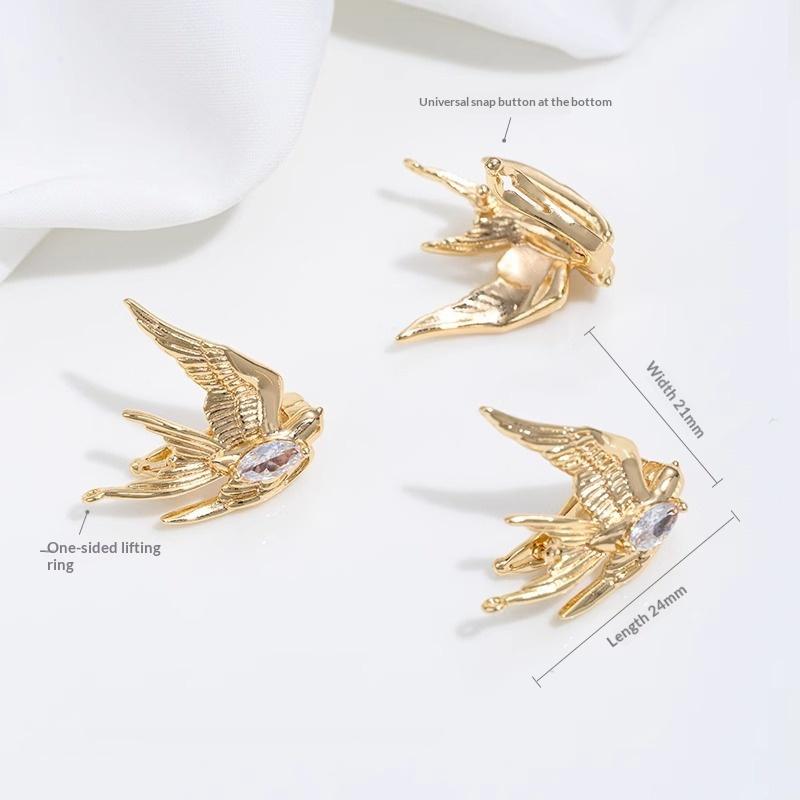 Beautiful Peace Dove Metal Brooch White Bird Pin for Lovely Gift Options