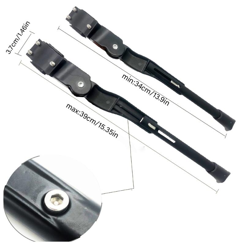 Aluminium Alloy Rear Mount Bike Kickstand Adjustable Bicycles Kickstand Parking Stand Foot Brace Easy to Install