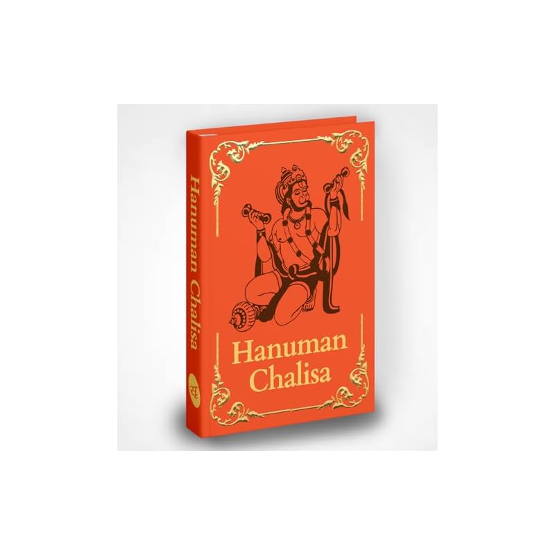 Hanuman Chalisa: Premium Hardback Pocket Book (English and Hindi), Hanuman Ji Ki Aarti, Bajrang Baan, Hindu Gods, Divine Gift for Daily Chanting