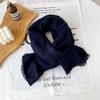 European and American fashion scarves Men's autumn and winter cotton scarves Warm decoration with coats Solid color scarves Wholesale