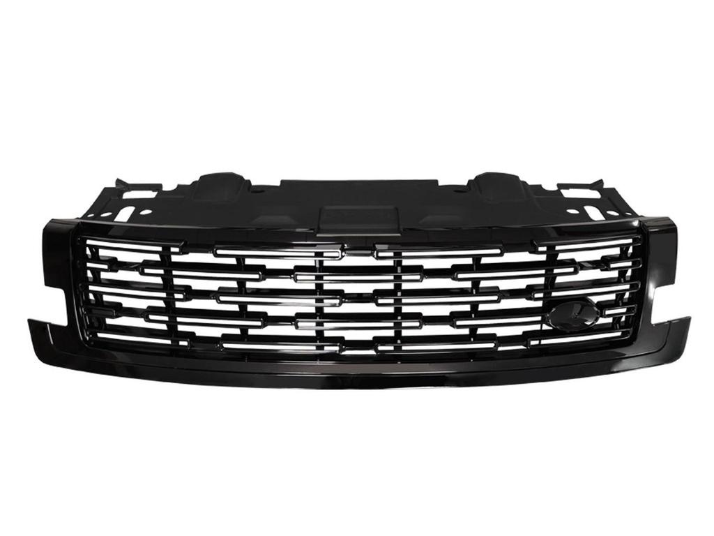 2023 Range Rover Executive Black & Silver Shark Gill Front Grille Vent Mesh Upgrade