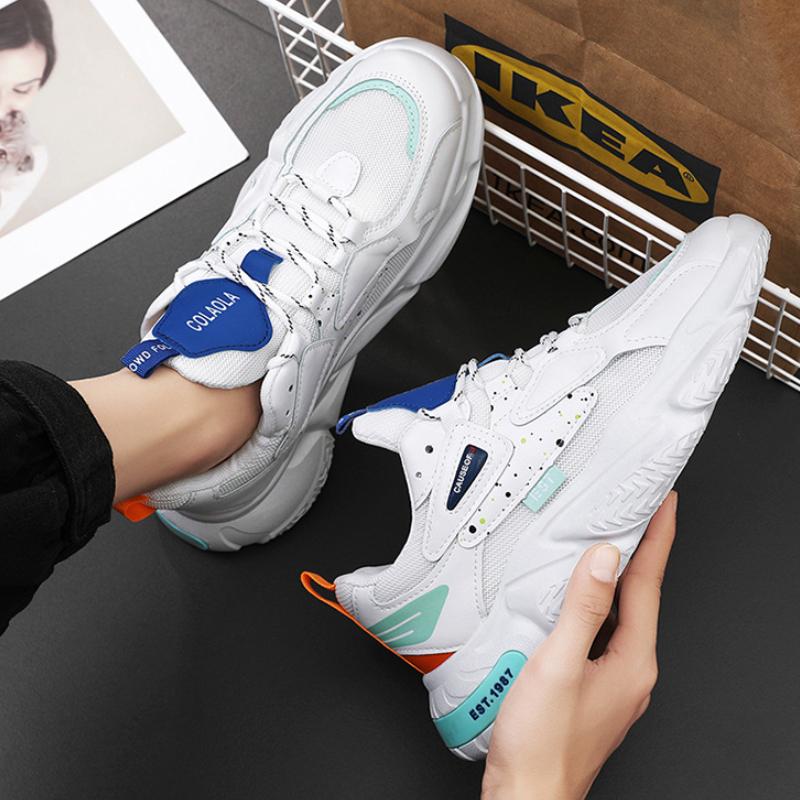 Модные Новые Осенние Мужские Кроссовки Мужская Удобная Обувь на Платформе Модная Обувь — фото 5