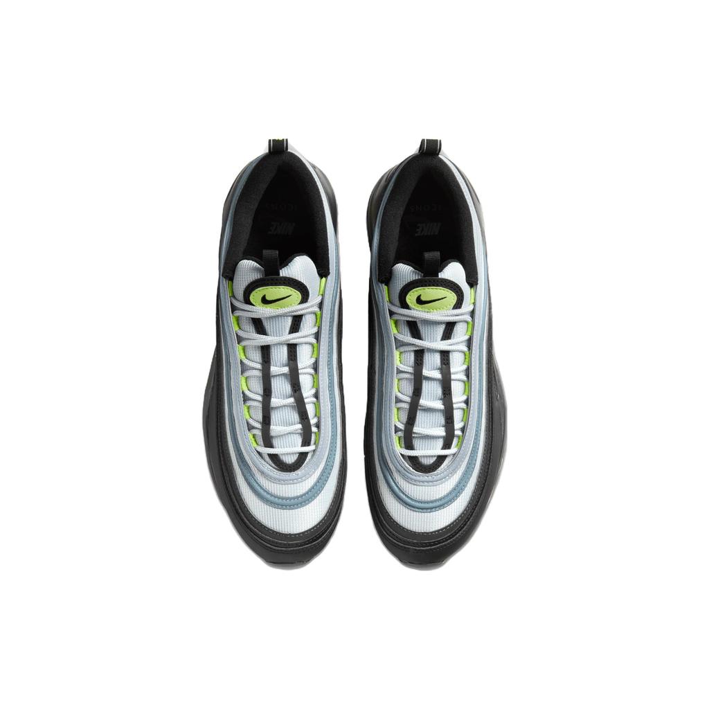Nike Air Max 97 Icons - Scarpe da ginnastica Neon da uomo Nere Pure-Bianco platino DX4235-001